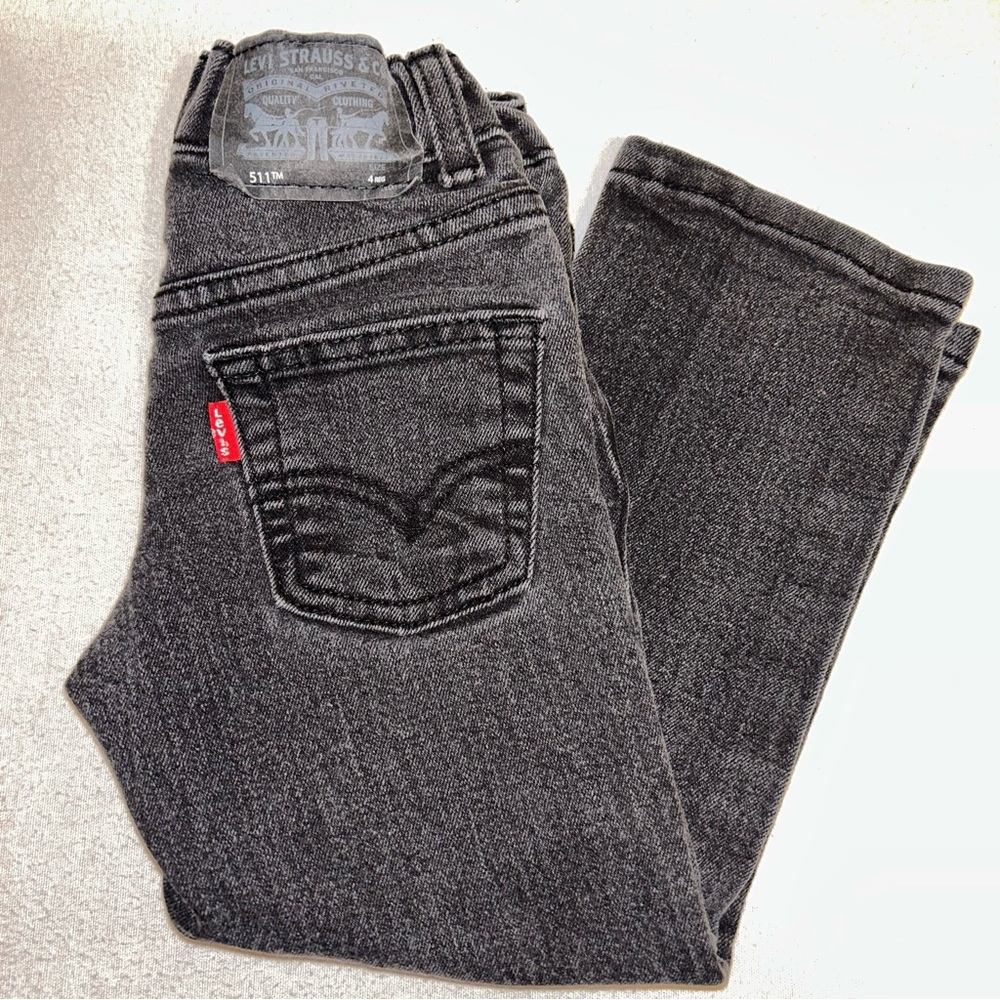 Levi’s 511 Slim Dark Washed Gray Size 4R‎